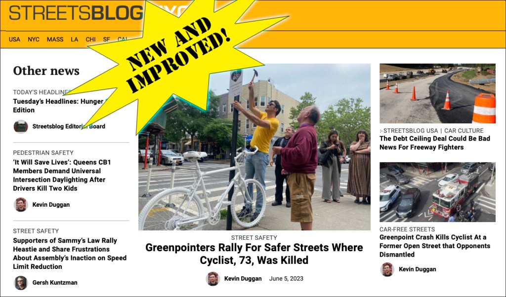 Welcome to Streetsblog’s New Website!