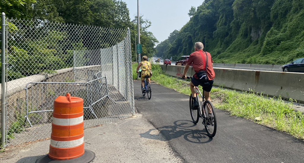 PATCH-GATE: Parks Fences Off NYC Greenway Sinkhole After Failed Million-Dollar Fix