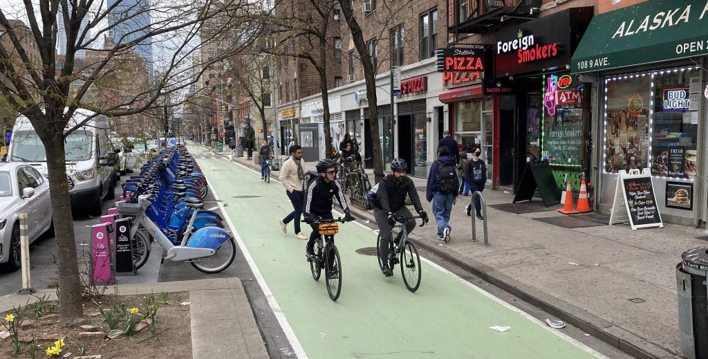 Double-Wide Bike Lanes Coming to 10th Ave in Hells Kitchen