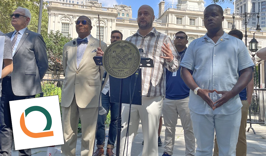 QueensLink Transit Supporters Press Case at City Hall