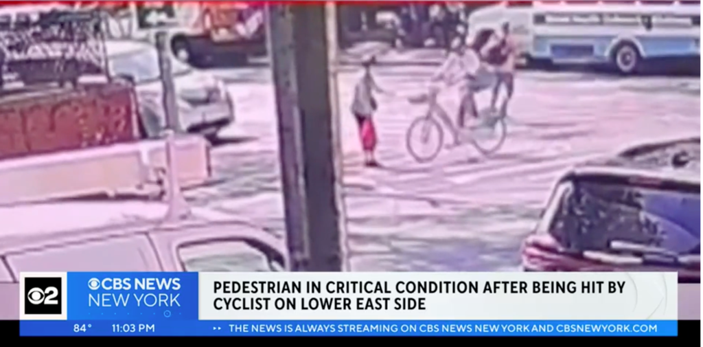 Senior Struck by Citi Bike Rider Has Died