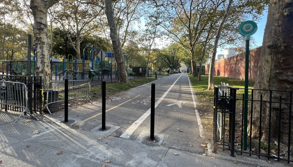 BACK OPEN: City Swaps Barricades for Bollards After Abruptly Closing Queensbridge Greenway