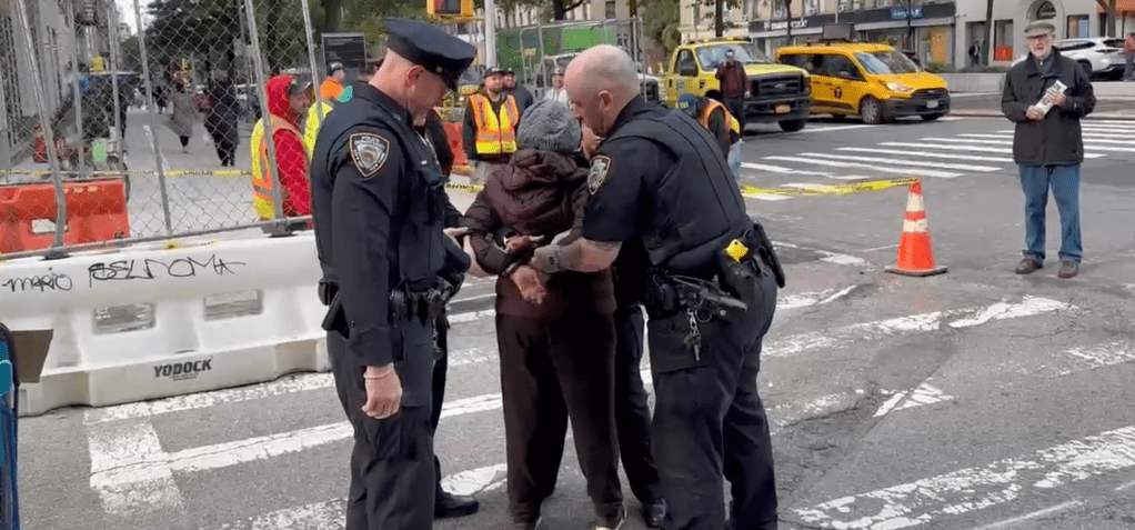 Upper West Sider Arrested For Attempt to Block DOT Open Street Project