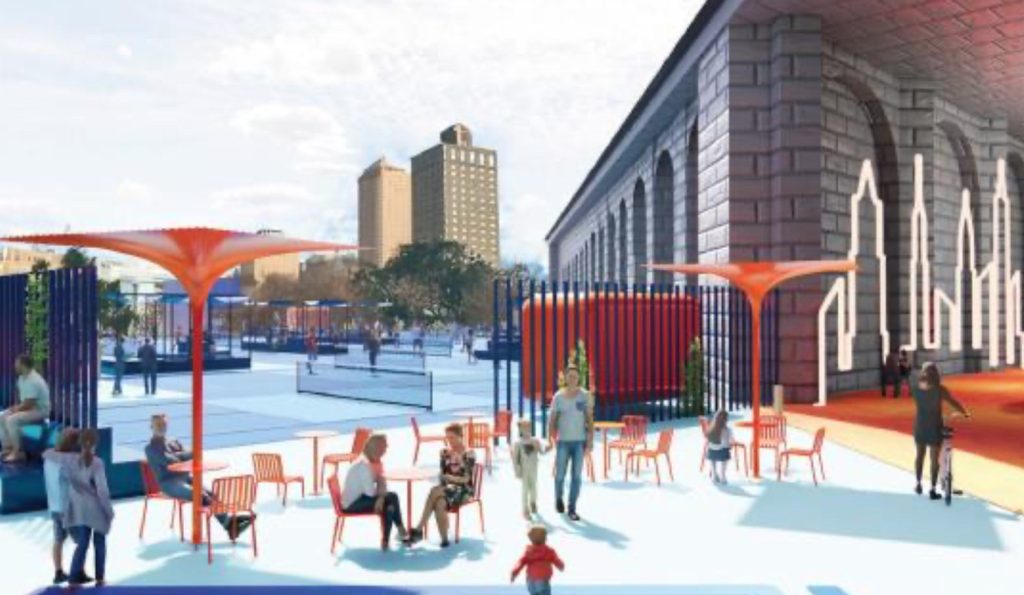 Pickleball, Dog Run Coming To Plaza Under Brooklyn Bridge