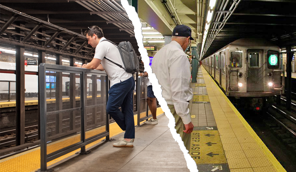 ‘Gridlock Sam’: MTA Has a Cheap, Cop-Free Way to Make Platforms Safer