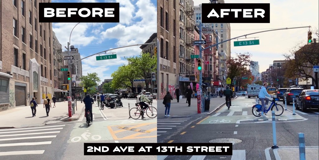 Friday Video: Wider Bike Lanes on Second Avenue