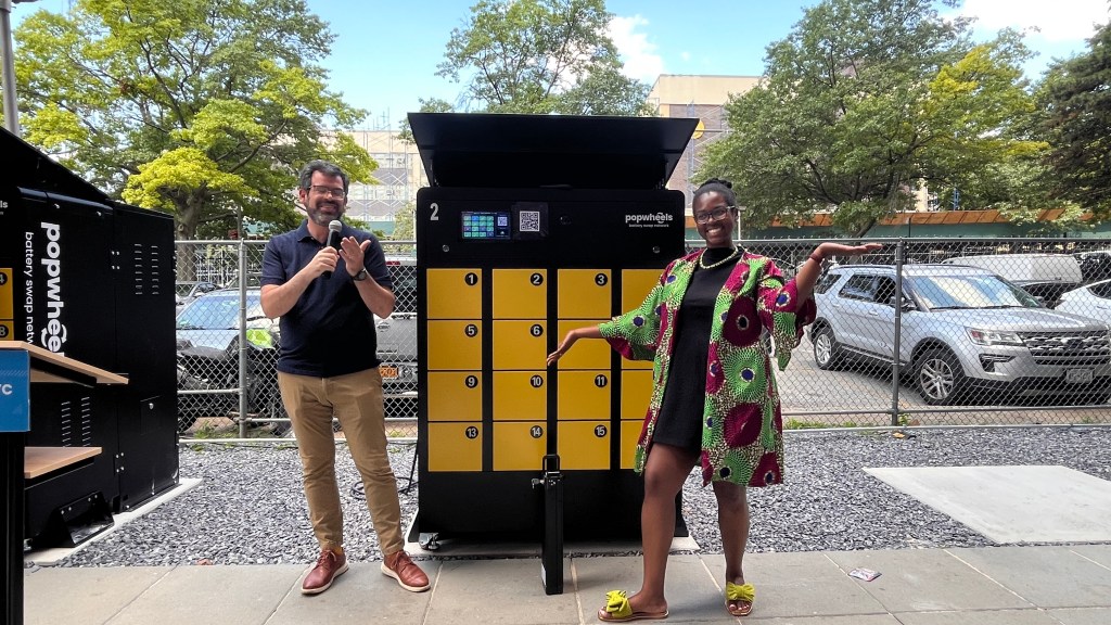 E-Bike Battery Swap Hub Backed by Con Edison Opens At Ebbets Field Apartments