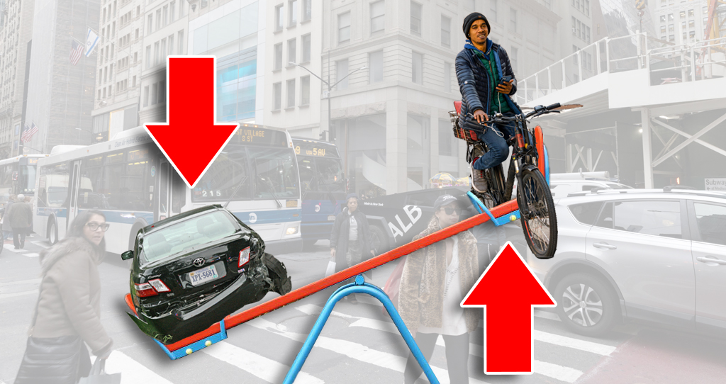 NYPD Issues Fewer Traffic Tickets to Drivers As Criminal Tickets to Cyclists Surge