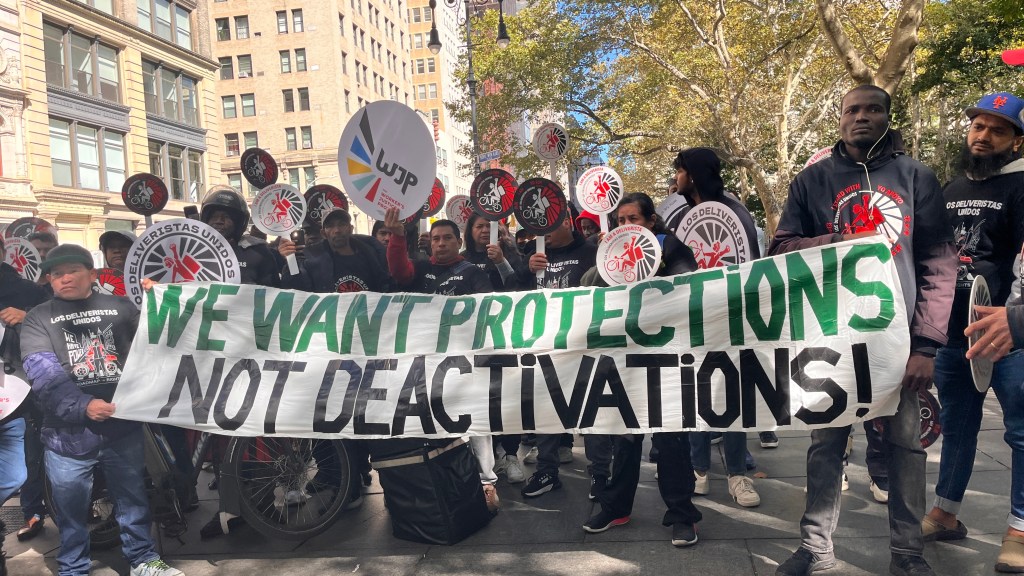 Delivery Workers Continue Push For Deactivation Protections