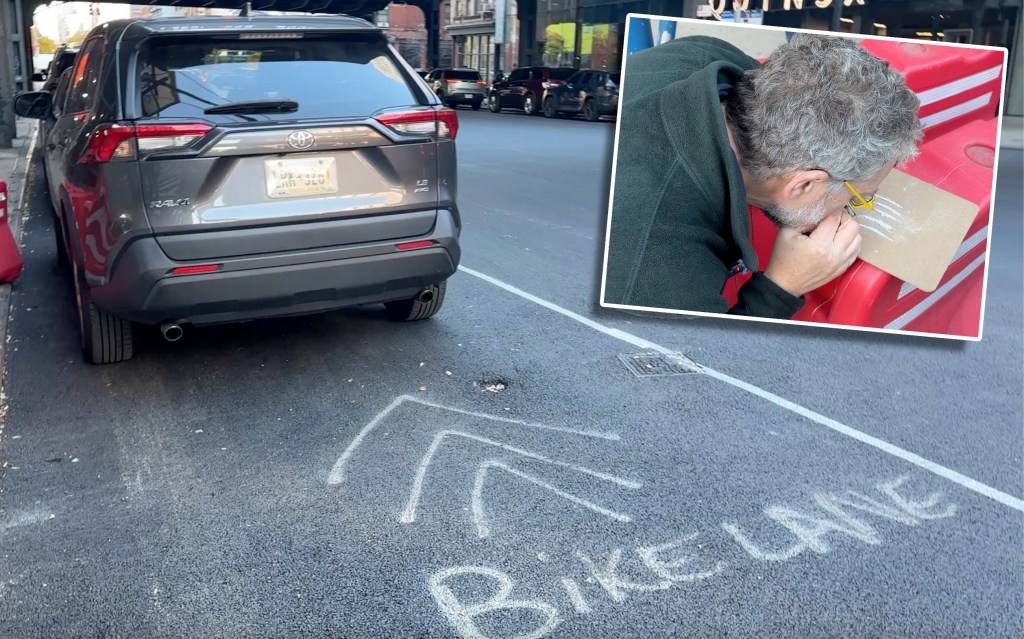 Coke Ain’t It! Streetsblog Editor Snorts in Protest As Fed Agents Seize Bike Lane Again