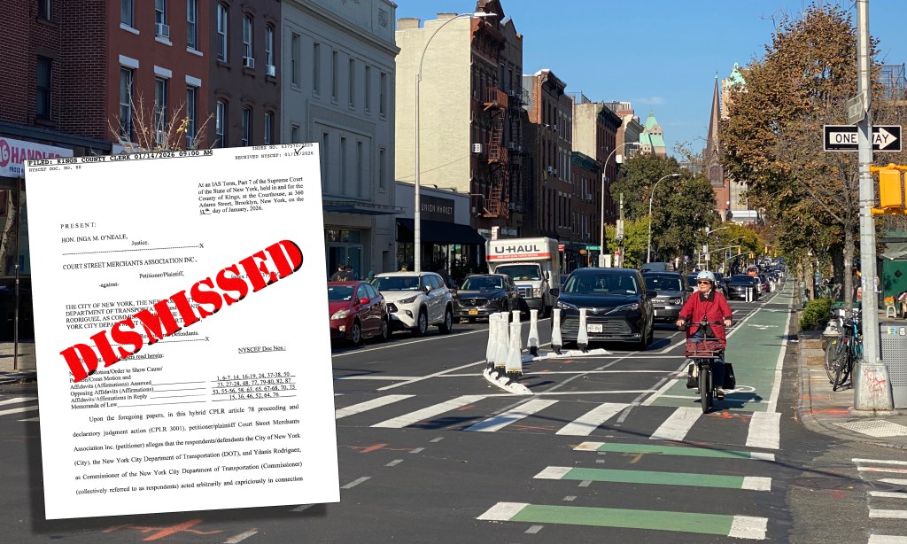 Case Dismissed! Brooklyn Judge Affirms DOT’s ‘Rational’ Right to Build Bike Lanes