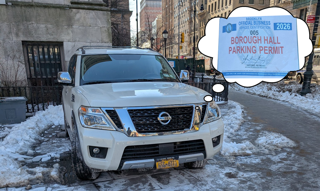 SEE IT: Placard Corruption at Antonio Reynoso’s Brooklyn Borough Hall