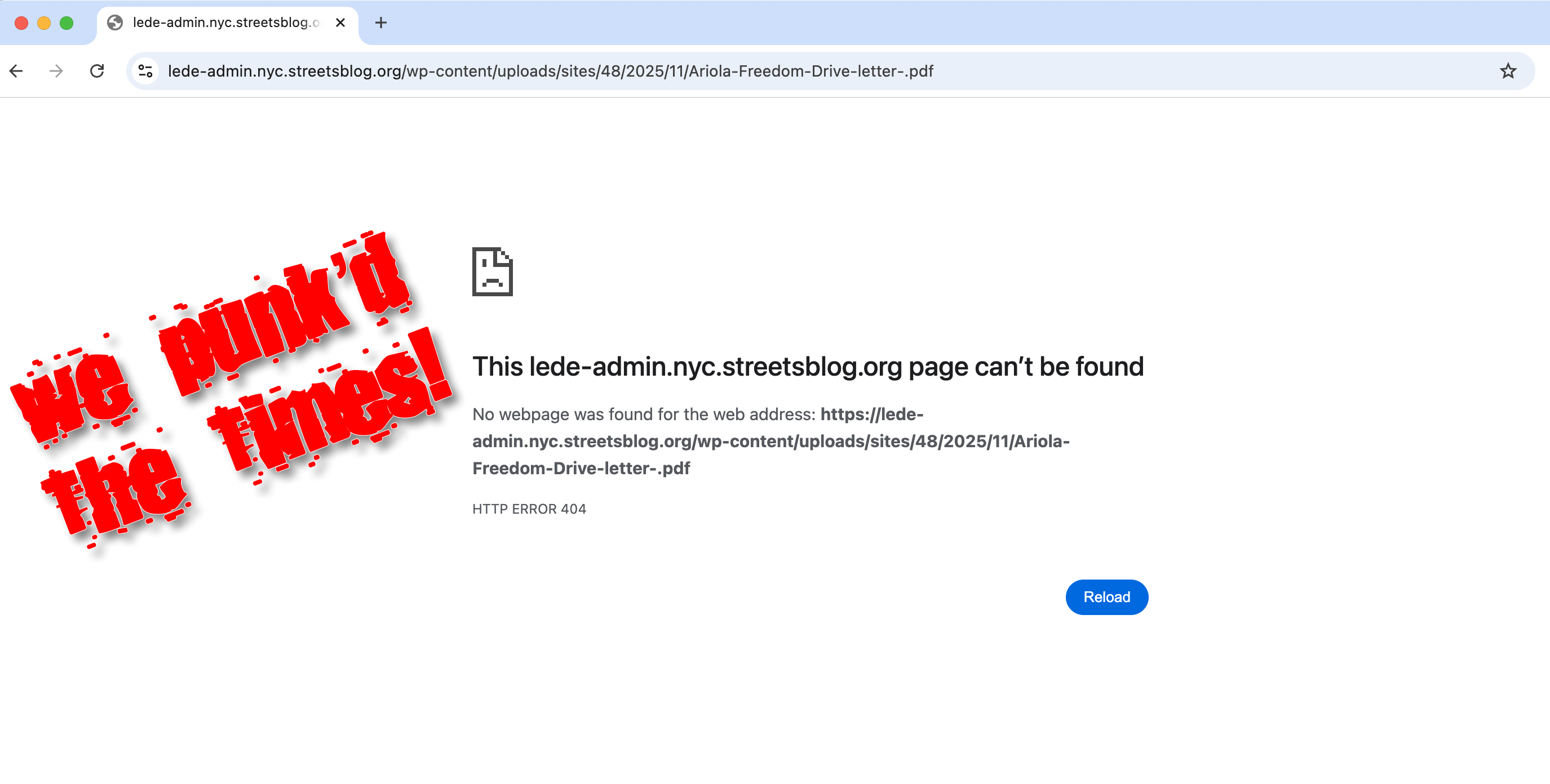 Wednesday's Headlines: We 404'd The Times Edition - Streetsblog New York City