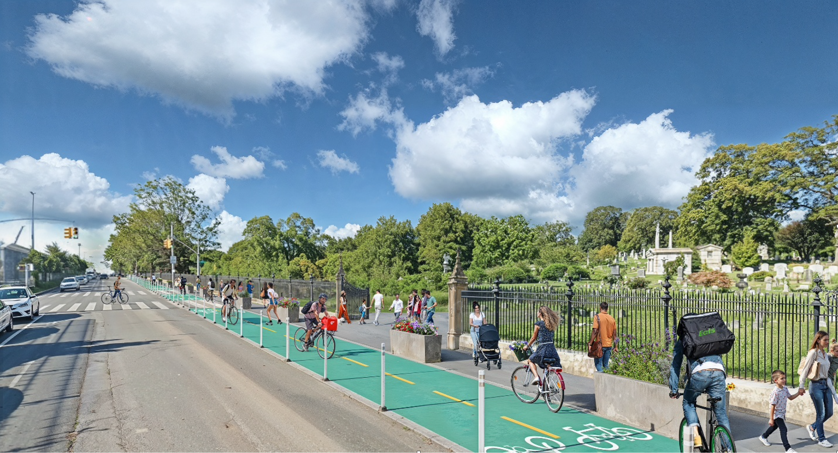 Green-Wood Cemetery Wants Protected Bike Lane, New Sunset Park Entrance - Streetsblog New York City