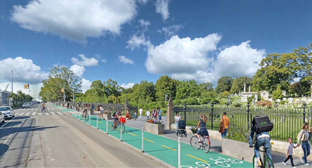 Green-Wood Cemetery Wants Protected Bike Lane, New Sunset Park Entrance