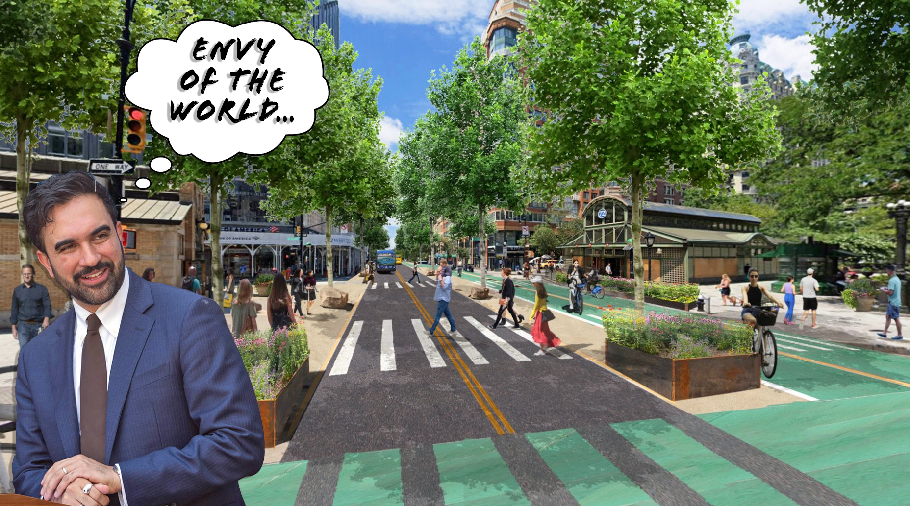 Mamdani Says He'll Back DOT Against Bikelash in W. 72nd St. Safety Revamp - Streetsblog New York City