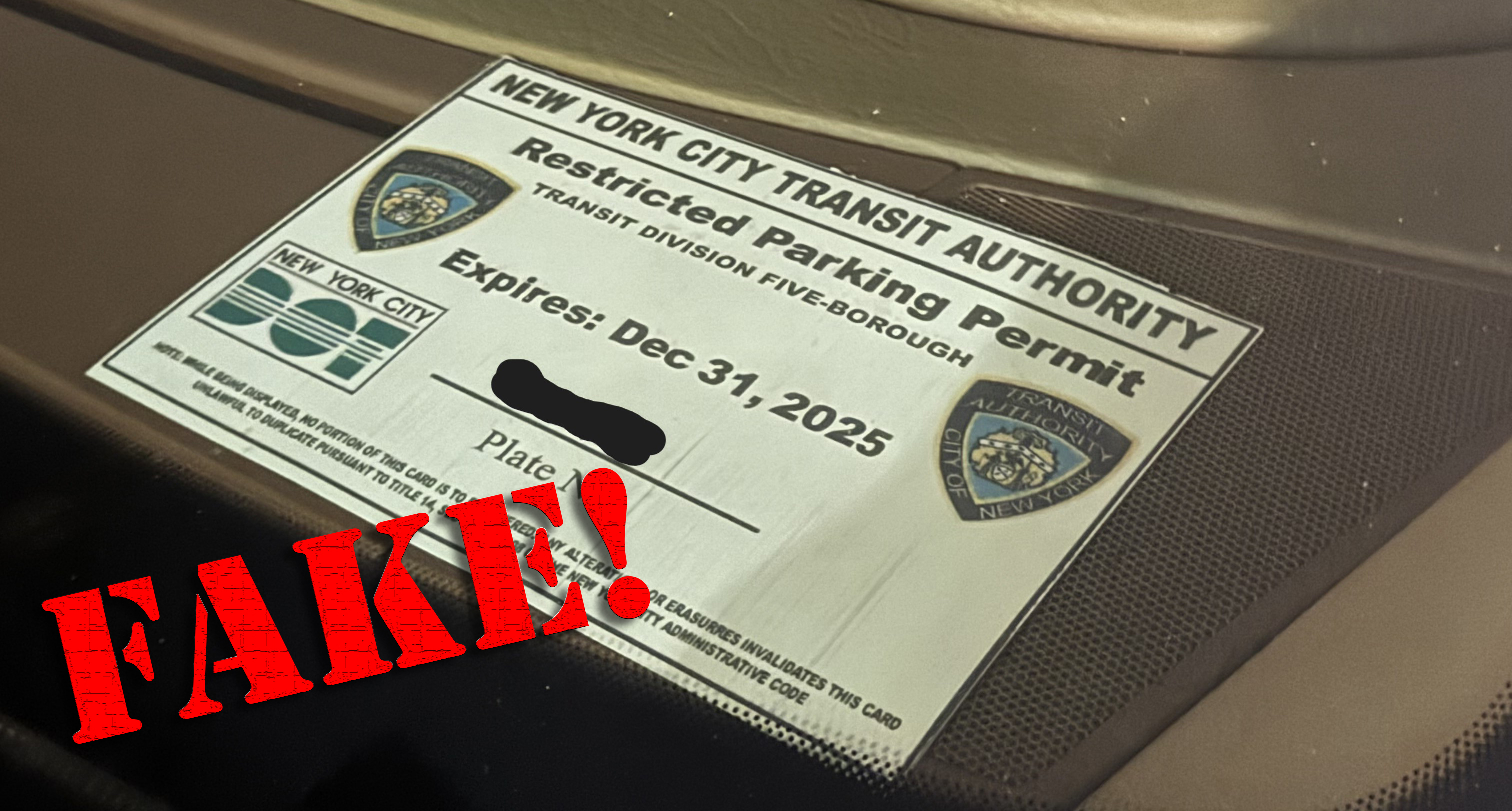 MTA Superintendent Busted for DIY Placard - Streetsblog New York City