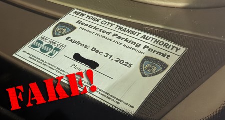 MTA Superintendent Busted for DIY Placard