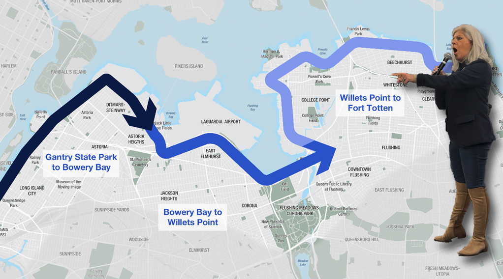 City’s Queens Waterfront Greenway Plan Seems Tailor-Made to Placate Vickie Paladino