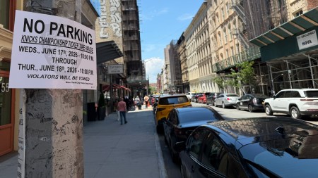 The Dream: NYPD Says It Will Tow Away Every Car South of Canal at 7 PM Tonight For Knicks Parade