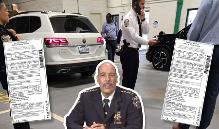 Stinks From The Head Down: NYC Sheriff Anthony Miranda Abused His Placard And Defaced His Plate