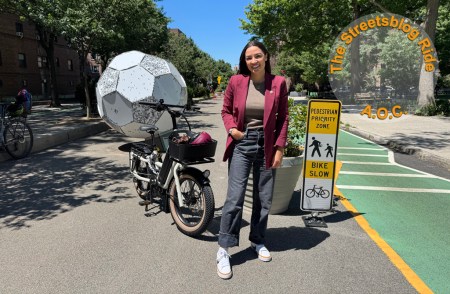 Friday Video: It’s AOC! On A Bike! With Streetsblog!
