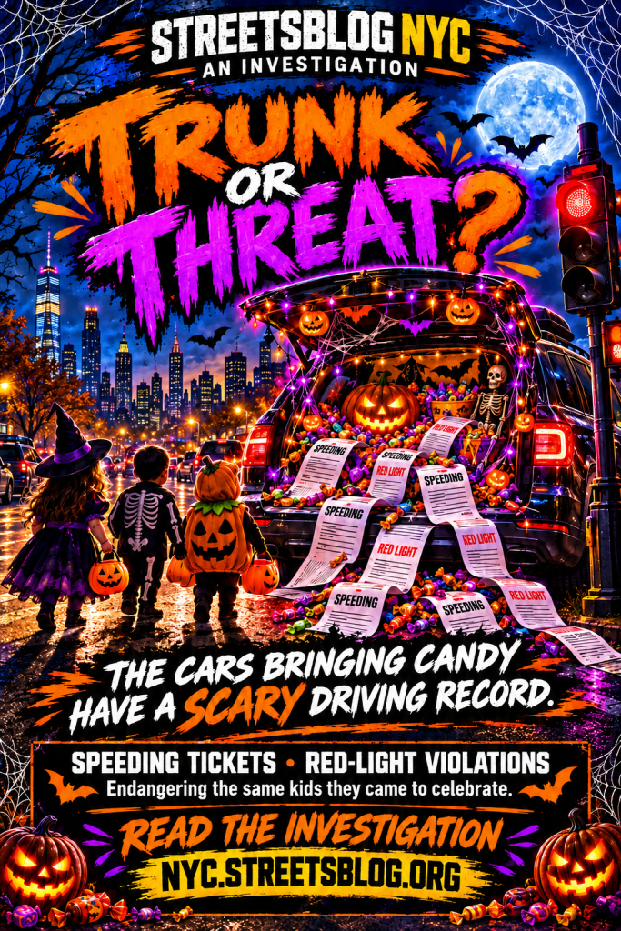 An AI-generated poster called "Trunk or Threat"