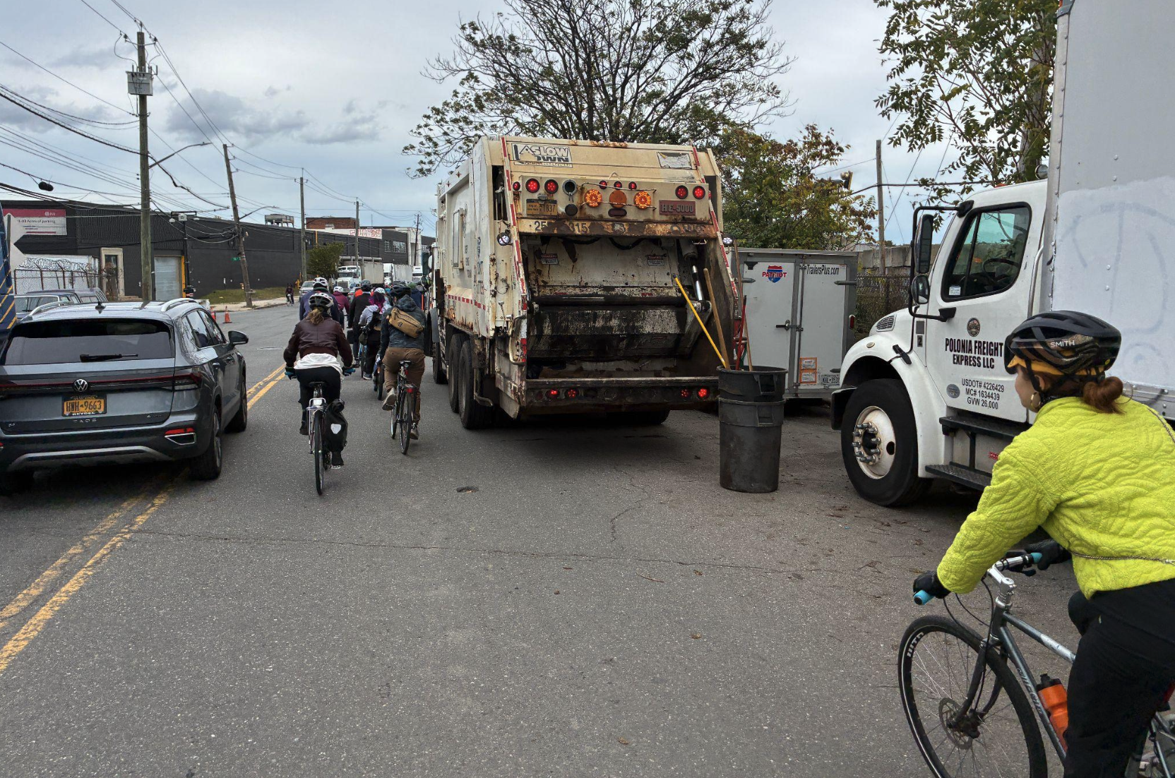 Rideout On Rust Street : Cyclists Demand Protected Lane on Industrial Corridor As DOT Stalls