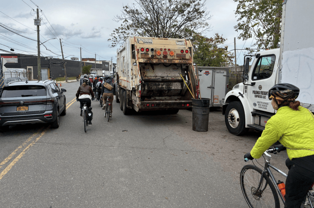 Rideout On Rust Street: Cyclists Demand Protected Lane on Industrial Corridor As DOT Stalls